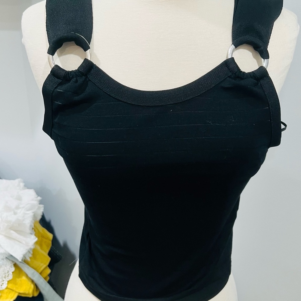 Zara Black Wide Strap Tank Top
